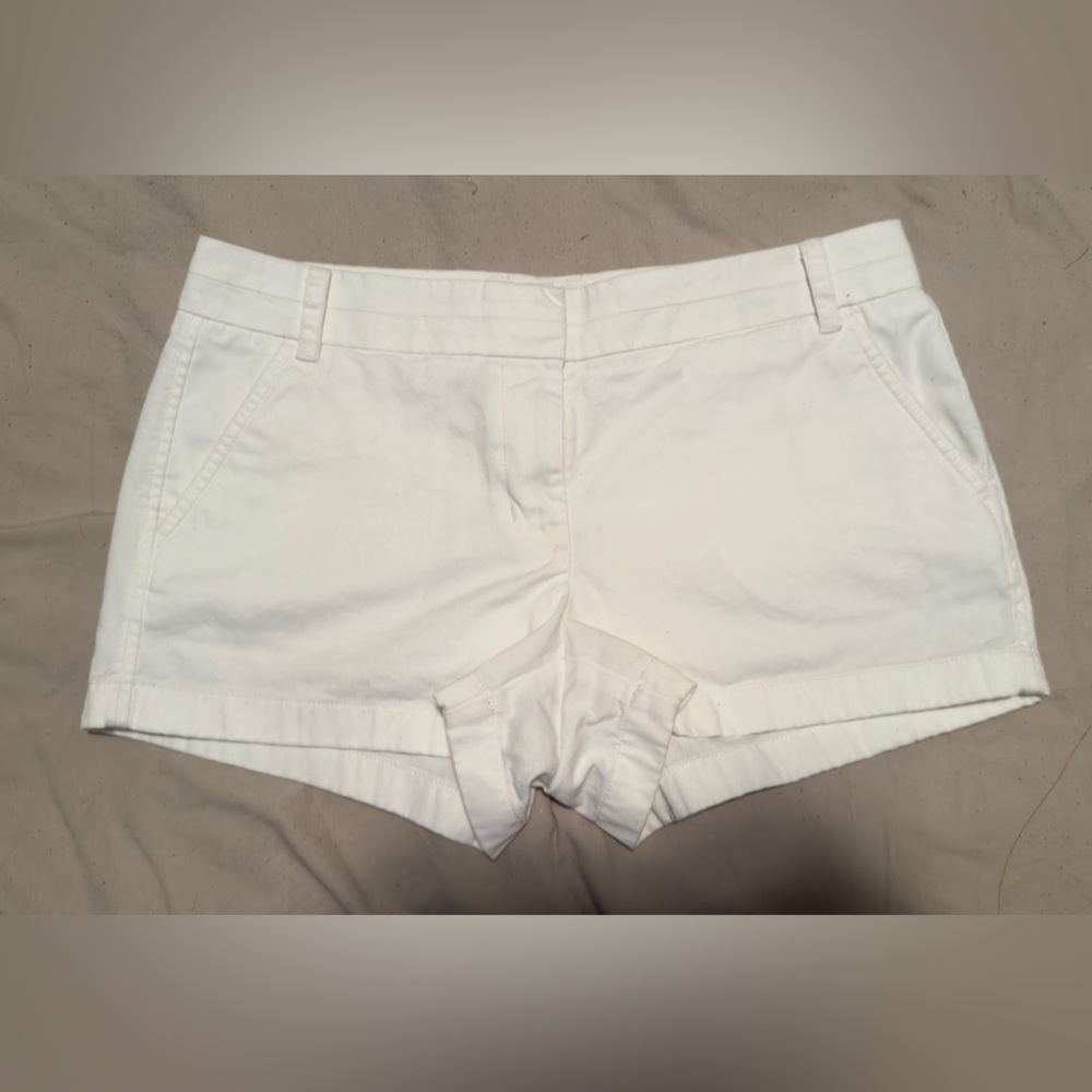 J. Crew Chino White Shorts